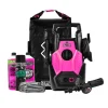 Muc-Off Hogedrukreiniger Moto Set - Zwart/roze